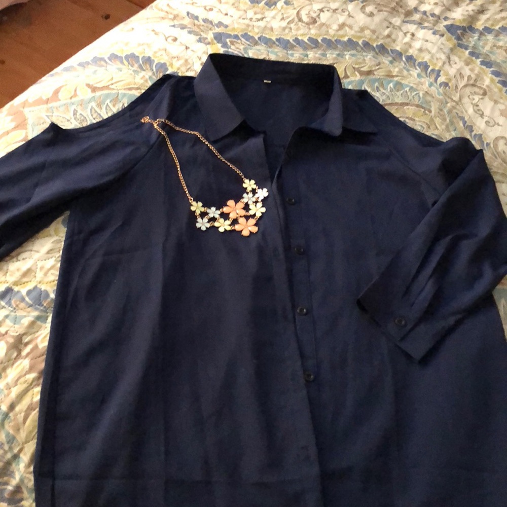 2/$15 womens round open shoulder blouse!